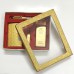 Combo Set of Crystal Pen, Visiting Card Holder, Gold Bar Shape and Key Holder For Corporate Gifting (Gold Plated)